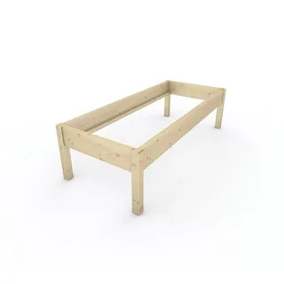 TUGA-Holztech Massivholzbett Holzbett Naturholzbett 80 x 200 cm 58 cm Bettgestell ohne Kopfteil, Br 70 80 90 100 120 140 160 180 200 Lg 200 220 H=38/48/58 cm 80 cm x 200 cm x 58 cm