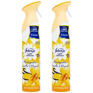 Febreze Raumduft 2 x Febreze Madagaskar Vanille & Magnolie Lufterfrischer je185ml
