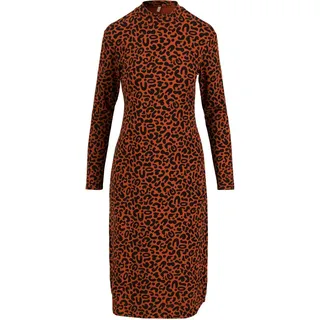 Blutsgeschwister Damen Minimal Chic Kleid (Größe S, orange)