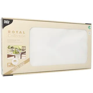 Papstar Mitteldecke Tissue ROYAL Collection 80 x 80 cm Weiß