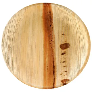 Wisefood Einwegteller rund Ø 20 cm beige 25er Set