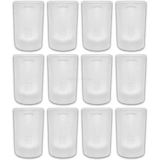 Jägermeister Gläser-Set Frosted Club Shotgläser 12er - Shot Gläser 2cl, Schnapsglas Shotglas, Glas, Vodka, Tequila, ideal für Gastronomie, Clu... - Transparent