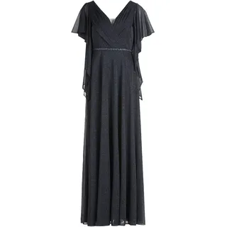 Vera Mont Abendkleid Glitzer-Look Blau/Grau 44