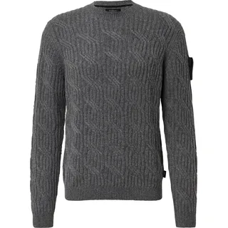 s.Oliver Strickpullover mit Zopfmuster Grau XXL