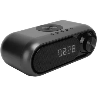 Fm-radiowecker Mit Bluetooth-ladefunktion, Multifunktionalem Nachtlicht Und Lautsprecher Fürs Schlafzimmer
