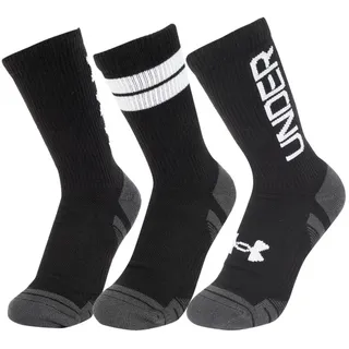Under Armour Performance Tech 3er Pack Crew-Socken Schwarz XL
