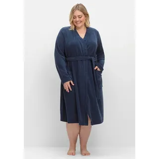 sheego Bademantel in marine | 48/50