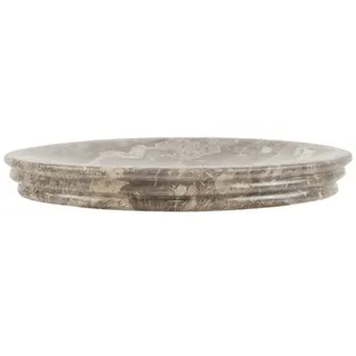 wohnfreuden Seifenschale Marmor Schale oval grau, Breite: 17 cm, 54499 schwarz