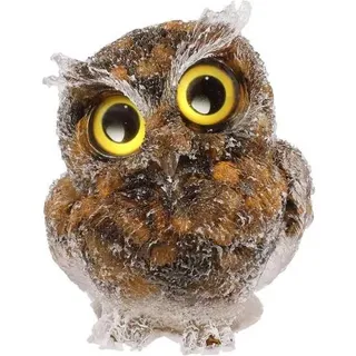 Tigerauge Eule Figur 6cm Kristall Deko Statue Geschenk Frauen Garten