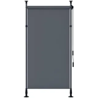 Outsunny Senkrechtmarkise 150 x 310 cm Grau