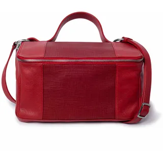 Henkeltasche GRETCHEN "Graphite Tote Two" Gr. B/H/T: 22 cm x 22 cm x 30 cm, rot (rot, rot) Damen Taschen Handtaschen aus italienischem Kalbsleder