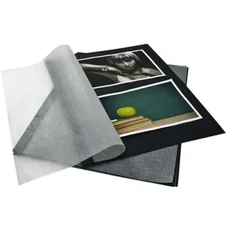 goldbuch Fotokarton DIN A4 mit Pergamin 20 schwarze Blätter
