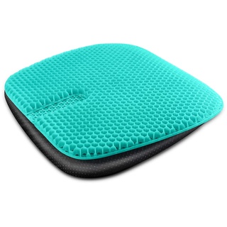 Gelkissen sitzkissen orthopädisch mit Atmungsaktive Gelkissen, steißbeinkissen hoch Memory Foam entlastung für Rücken, Hüfte Schmerzen, orthoback, keilkissen ergonomisches Comfort (3cm Thick)