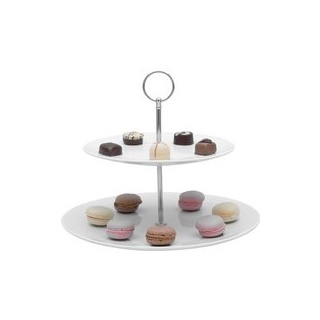 CreaTable Etagere Universal weiß Porzellan H: ca. 25 cm - weiß