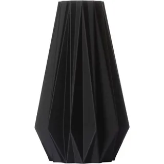 3D Vase Dekovase Agneta M 21cm Nachhaltige Blumenvase für Schnitt-/ Trockenblumen schwarz