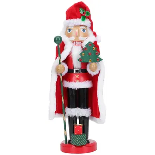 Abaodam Deko Nussknacker Figur Weihnachten Nussknacker Soldat Puppe Weihnachtsmann Holzfigur Dekofigur Weihnachtsverzierung Weihnachtsdeko Geschenkidee f ̈1r Kamin Tisch Weihnachten Urlaub Deko