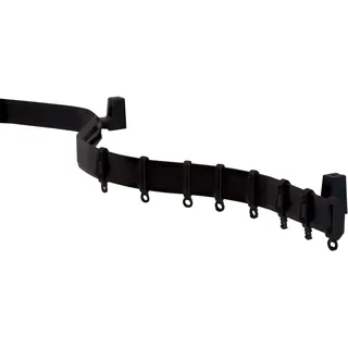 GARDINIA Vorhangstange Flexline 1-läufig Ø 0 mm 350 cm Schwarz