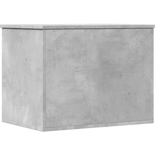 vidaXL Truhe, Spielzeugkiste mit Stauraum Deckel, Aufbewahrungsbox für Wohnzimmer, Auflagenbox Kissenbox Kiste, Betongrau Holzwerkstoff