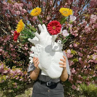 SELETTI Love in Bloom Giant Vase 60 cm für die Wand