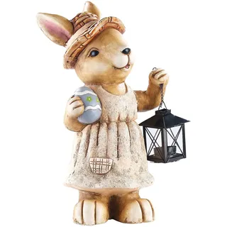 Royal Gardineer Osterhasen: Wasserfester Deko-Hase Biene mit Laterne (Osterhase mit Laterne, Osterhase Deko, Ostern)
