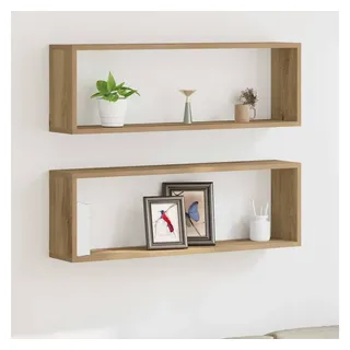 vidaXL Wandregal 80 x 15 x 26 cm Braun
