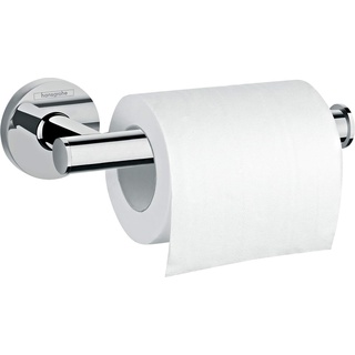 hansgrohe Logis Universal Toilettenpapierhalter (Badzubehör, ohne Abdeckun) Chrom, Papierrollenhalter ohne Abdeckung
