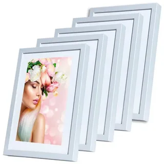 Ideal Trend Bilderrahmen Lifestyle Holzoptik 10x15 cm 5er Set