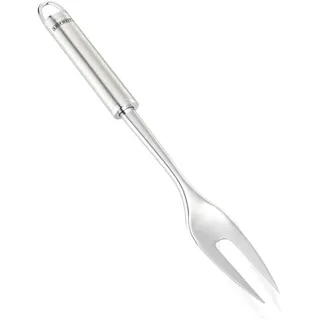 Leifheit Fleischgabel ProLine-Serie, spitze Bratengabel 33 cm, Grillgabel aus rostfreiem Edelstahl, ovaler Griff für angenehme Handhabung, Tranchierbesteck, Servierbesteck mit praktischer Aufhängeöse