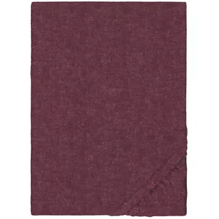 biberna 0841380 Melange-Flanell 140 x 200 - 160 x 200 cm burgund