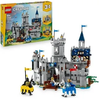 LEGO Creator 3-in-1 Mittelalterliche Burg der Ritter, 31168, 1371 Teile, 6 Minifiguren, Bauset für Kinder ab 9 Jahren