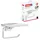 Tesa EXXCLUSIV Toilettenpapierhalter mit Ablage 160 mm 99 mm 139 mm WC-Rollenhalter zur Wandbefestigung ohne Bohren aus Milchglas und verchromtem Metall inkl Klebelösung