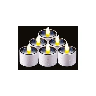 Solar-teelichter Für Den Außenbereich – Wasserdichte Led-teelichter Mit Dämmerungssensor (6er-set) – Wiederverwendbare Dekorationslichter Für Laternen, Gärten, Camping Und Innenräume (5-crezuo)