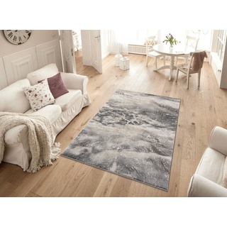 Teppich MY HOME "Marmor" Teppiche Gr. B/L: 240 cm x 320 cm, 12 mm, 1 St., grau Esszimmerteppiche
