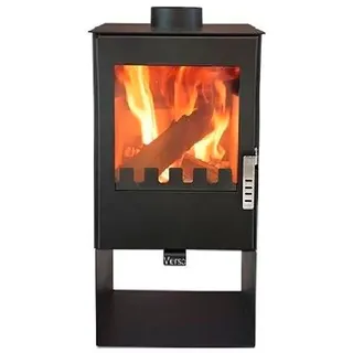 Kaminofen Verso 2 Schwarz 5kW Schwedenofen Holzfach BImSchV 2 EEK A