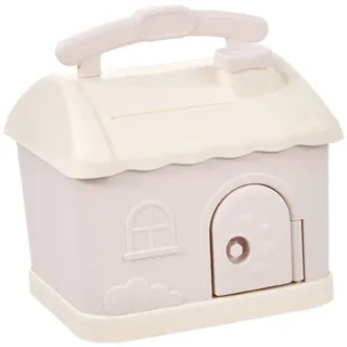 Spardose In Form Eines Cartoon-hauses Mit 3d-aufklebern Zum Selbstgestalten – Spardose Für Kinder Und Erwachsene, Geschenkidee Zum Sparen Von Münzen Und Scheinen