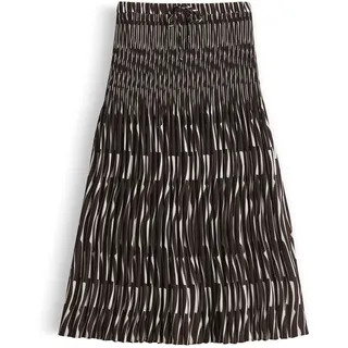 Opus Plisseerock Damen Braun/Schwarz 42