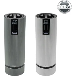 Peugeot Line Duo Electric Salzmühle 15 cm Grau befüllt