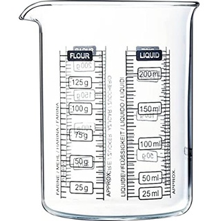Pyrex Messbecher, Inhalt: 0,25 Liter, Höhe: 90 mm, ø: 70 mm, 10 Stück