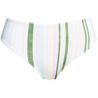 Bikini-Hose ROXY "Sea & Waves Revo" Gr. XS, US-Größen, weiß (bright white kamuela stripe s) Damen Badehosen Ocean Blue
