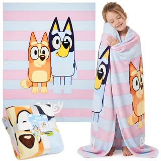 BlueY Fleece Kuscheldecke Mädchen & Jungen, Kinder Kuscheldecke Flauschig, 130x150 cm