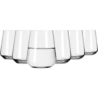 RITZENHOFF 6301003 Wasserglas 500 ml - Serie Lichtweiss - 6 Stück Trinkgläser im Geschenkset, stilvoll - Made in Germany
