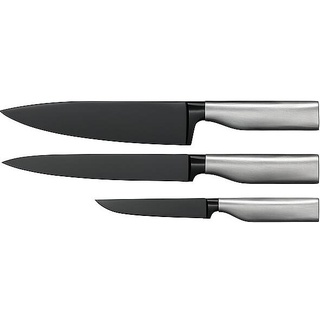 WMF Ultimate Black Messer-Set, 3-teilig, Küchenmesser, Schwarz