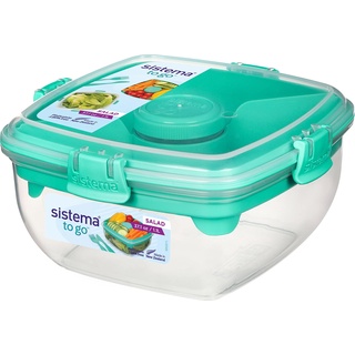 Sistema Salatbox To Go, Lunchbox, Blau, Türkis, Violett