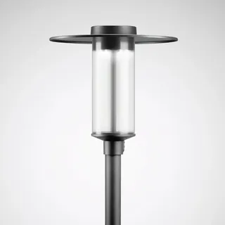 Trilux LED Mastaufsatzleuchte Aluminium grau IP65