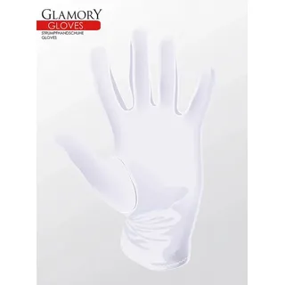 GLAMORY Strickhandschuhe Strumpfhandschuhe (Packung, 1-St) aus hautfreundlicher Baumwolle weiß