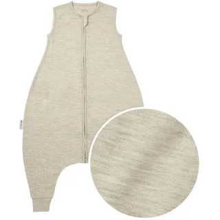 Meyco Baby Sommer-Sleepoverall Merinowolle 0.5 TOG, beige, 80