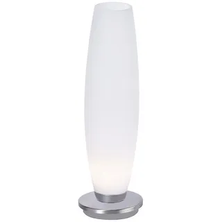 Paul Neuhaus Led-Tischleuchte Tyra, Weiß, Metall, Glas, länglich,länglich, F, 11x34x11 cm, Touch (on/off), Lampen & Leuchten, Innenbeleuchtung, Tischlampen