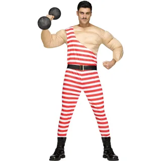 Fun World Carny Muscle Man Adult Costume