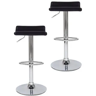 dibea Barhocker 38 x 85 x 38 cm Schwarz