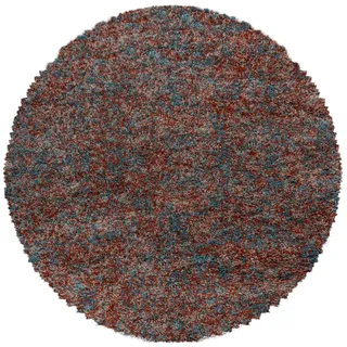 Ayyildiz Enjoy Hochflorteppich Ø 160 cm Terracotta